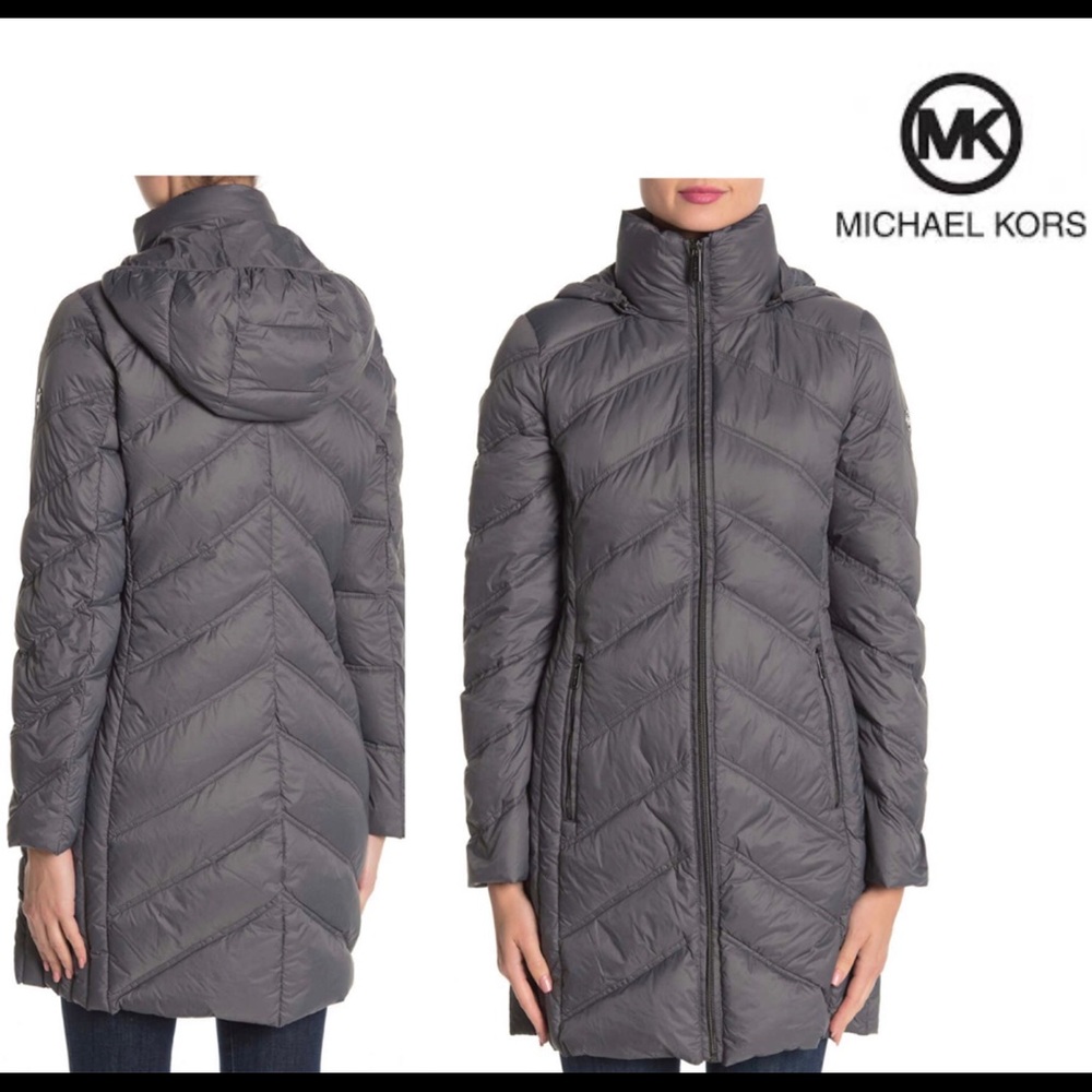 Michael Kor long down parka jacket